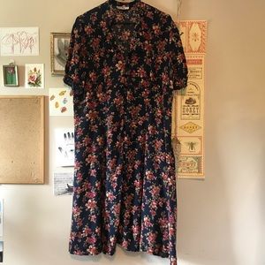 Vintage Floral Midi/Maxi Dress